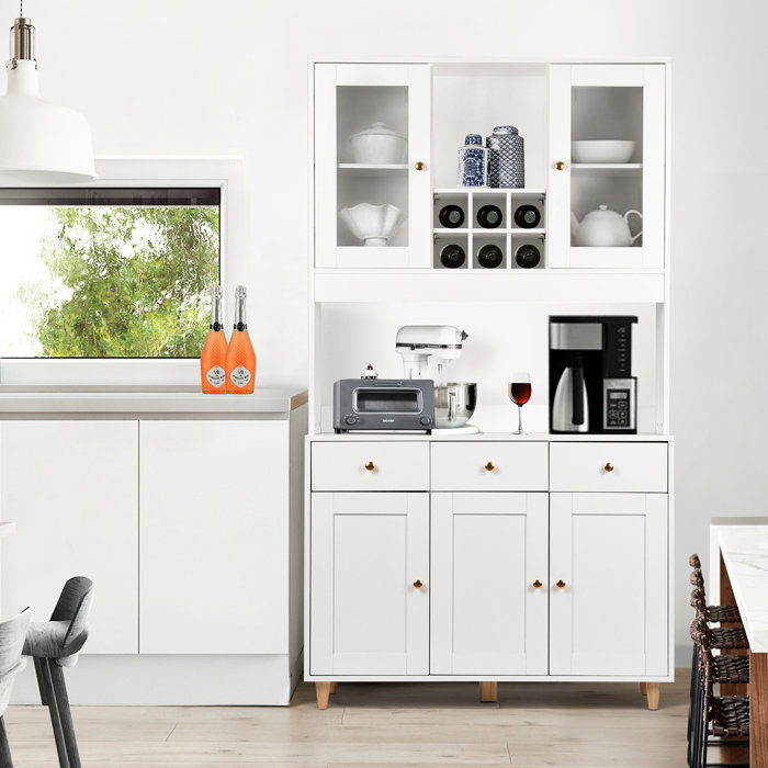 Winston Porter 71" Kitchen Pantry & Reviews Wayfair